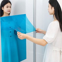 로아 초간편 부착식 거울 시트지 노프레임 사각 미러, 60x60