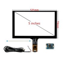 산업용컴퓨터 산업용PC 미니PC 산업용피씨 3.5 4.3 5 6.2 7 8 9 10.1 파이 산업용 PC 용량 성 디지타이저 터치 스크린 패널 USB 드라이버 보드, 5 inch