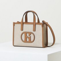 헤지스 H소가죽 패치 베이지 토트 겸 숄더백 스몰