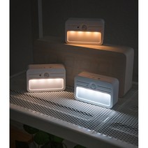 선 없는 LED 센서 등 붙이는 부착식 롱거 신발장 간접 조명 발목 전등 교체 라이트 설치, 주광색(하얀빛)