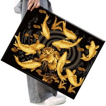 FASEN 액자 캔버스형보석십자수 DIY세트 라운드 비즈 40 X 50cm, FSE35.구어도