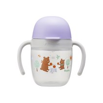 더블하트 유아용 마그마그 코롱 드링킹 컵, 퍼플, 1개