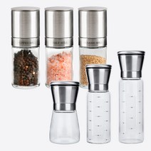 후추 그라인더 통후추갈이 페퍼밀 핑크솔트 깨 소금 스텐 그라인더, 후추그라인더300ml