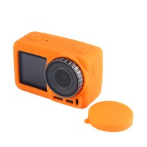 보호 커버 캡을위한 렌즈 osmo-Action 스포츠 카메라 액세서리, 주황색, 1개