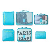 [캐리온] 코지 트래블 파우치 6종세트 - 스카이블루