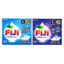 물에 녹는 FIJI 시트형 세제 30매/ 티슈형세제/ 세탁, FIJI시트세제30매 프레쉬