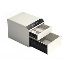 개인용 비상금 금고 프라이빗 서류보관함 소형금고, 펄 화이트 2단 지문 + WiFi 지능형 제어