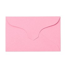 컬러 미니 카드 증명사진 쿠폰 종이 봉투 100개 명함봉투, 100매, 핑크