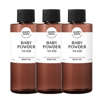 해피바스 오리지널컬렉션 바디오일 베이비파우더 250ml 3개