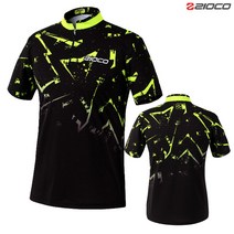 [지오코] ZST-1009/2009(플로우라이트BL 형광그린) 볼링티 고기능성 커스텀 단체 티셔츠 주문제작상품