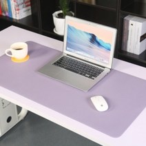 가죽 데스크매트 테이블매트 책상패드 120x60cm 대형사이즈, 롤랜드 퍼플