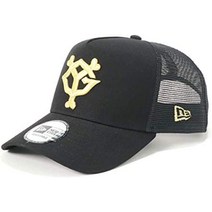 뉴엘라(new era) 뉴에라 모자 메쉬캡 요미우리 자이언츠, 무료 크기, 블랙골드