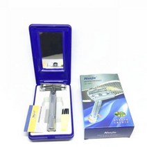 브라 전기 면도기 날 망 헤드 교체 호환용 양날 면도기용 100/50/30 피스 면도날 접이식 칼에 사용되는 스테인리스 스틸 면도날 면도 및 제모 면도 포함, 면도기 홀더