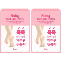 프레티 베이비 풋 힐 패치, 10개입, 24개