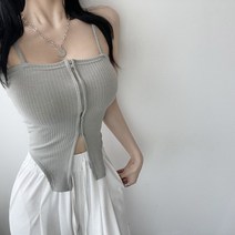 여자 바디프로필 의상 바디수트 지퍼 트임 민소매 나시 3컬러