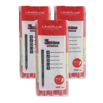 라인플러스 3000미터 수성펜 0.38mm 12p, 레드, 3개입