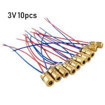 1/3/5/10Pcs 소형 레이저 다이오드 650nm 6mm 3/5V 5 백만 와트 조정 가능한 레이저 점 다이오드 단위 빨간 구리 머리 레이저, 하나, 10pcs 3V, 기아