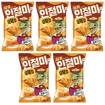 화제의 과자 오리온 꼬북칩 달콩 인절미맛 160g 5봉, 5개