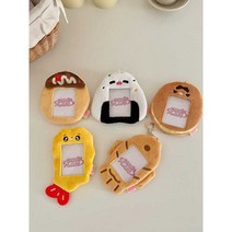 귀여운 포카홀더 음식 키링 새우튀김 문어볼 주먹밥 붕어빵 생일, 도라야키