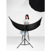 U자형 반사판 스튜디오 촬영장 인물 촬영 라운드, 60x180cm(스탠드제외)
