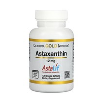 CGN 캘리포니아 골드 뉴트리션 아스타잔틴 Astaliff 퓨어 아이슬란드산 12mg 120정 아스타산틴, 1개