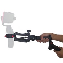 짐벌스마트폰 5 축 Z 충격 흡수기 핸들 그립 DJI OSMO 모바일 2 용 ZHIYUN smooth4 안정기 짐벌 1/4 나사, 한개옵션0