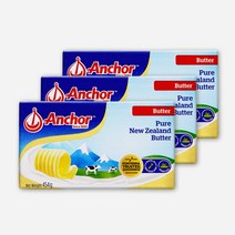 앵커버터 454g X 3개 (아이스박스 별도), [3개입]앵커 무염버터 454g_유크림100%