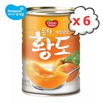 동원 황도슬라이스 400g, 6캔