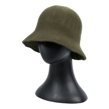 비토스 물결 울 니트 벙거지 버킷햇