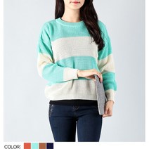 [쿨제이] YUWG1468 (여)컬러왕단라운드긴팔니트티 (6428831)