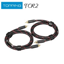토핑 TCR2 RCA 케이블 6N 단결정 구리 금 도금 전문 오디오, TCR2-75CM