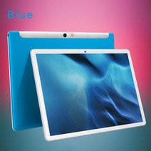 가성비 태블릿 글로벌 버전 BDF S10 안드로이드 9.0 PC Octa Core 4GB Ram 64GB Rom 3G 4G Lte 휴대 전화 WiFi Sim 인터넷 10.1 인치, Tab add cover, 파란_CHINA