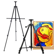 +[플렉스온]+3단 휴대용 접이식 이젤 그림받침대 용이젤 액자 3단 거치대[FLEXONmarket]+