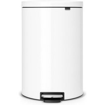 브라반티아 FlatBack Silent Pedal Bin 40 L 화이트