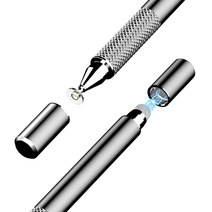 브리사 초미세 정전식 터치펜 태블릿 스마트폰, 실버, 1개