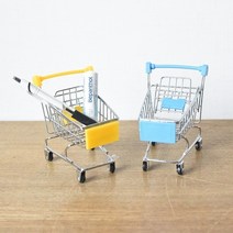 쇼핑오션미니 쇼핑 카트 미니정리함 인테리어미니어처 인테리어소품 소품 소품수납함+dhtustyvld, 상품택1*퍼플
