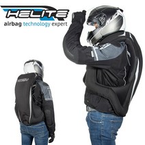 HELITE 오토바이 에어백 조끼 TURTLE 2 터틀2 프리미엄 모델, L, 블랙