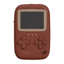 휴대용 게임 플레이어 AV 출력 500 클래식 LCD 레트로 비디오 콘솔 충전식 배터리 10000mAh 보조배터리, 한개옵션1, 02 Red