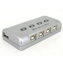 USB 공유기 4 1 수동 스위치 및 프로그램 전환 방식