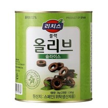 동서 리치스 블랙올리브 슬라이스 3kg 1박스 (6개), 12개 (2박스)