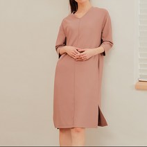 [JAJU/자주] 올데이 텐션 칠부 원피스_핑크