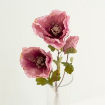메종드노르딕 프리미엄 꽃 조화 2p, 양귀비 딥핑크