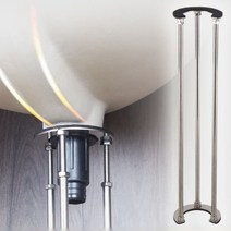 세면대브라켓 스테인레스 세면대 세면기 받침대 지지대 거치대 다이, 07. 62-82cm12cm 내부 구멍
