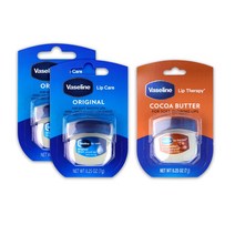 바세린 립테라피 오리지날 립밤 7g X 2개 + 코코아버터 립밤 7g X 1개, 3개