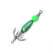 슬림펄에자 진주 야광 에자 쭈킬 쭈꾸미 채비 축광 에기, 그린