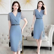 여성 여름원피스 롱원피스 정장 슬림핏 빅사이즈