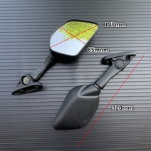 야마하 XMAX 300 400 125 250 2017 2018 2019 YZF R3 R25 2015 2016 오토바이 사이드 미러 접이식 백미러, 1.A, 1개