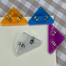 [신속상품] 문구 문서 서류 컬러 모서리 삼각 클립 집게 4P joilkoi98*470253125fL, 본상품선택