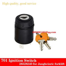 소형유압리프트 유압리프트 이동식리프트 지게차 부품 701 점화 스위치키 스위치 28528240 융하인리히 eje220용 3개 키 포함, 없음