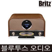 브리츠 레트로 마이크로 블루투스 스피커, 우드 브라운, BZ-T6800